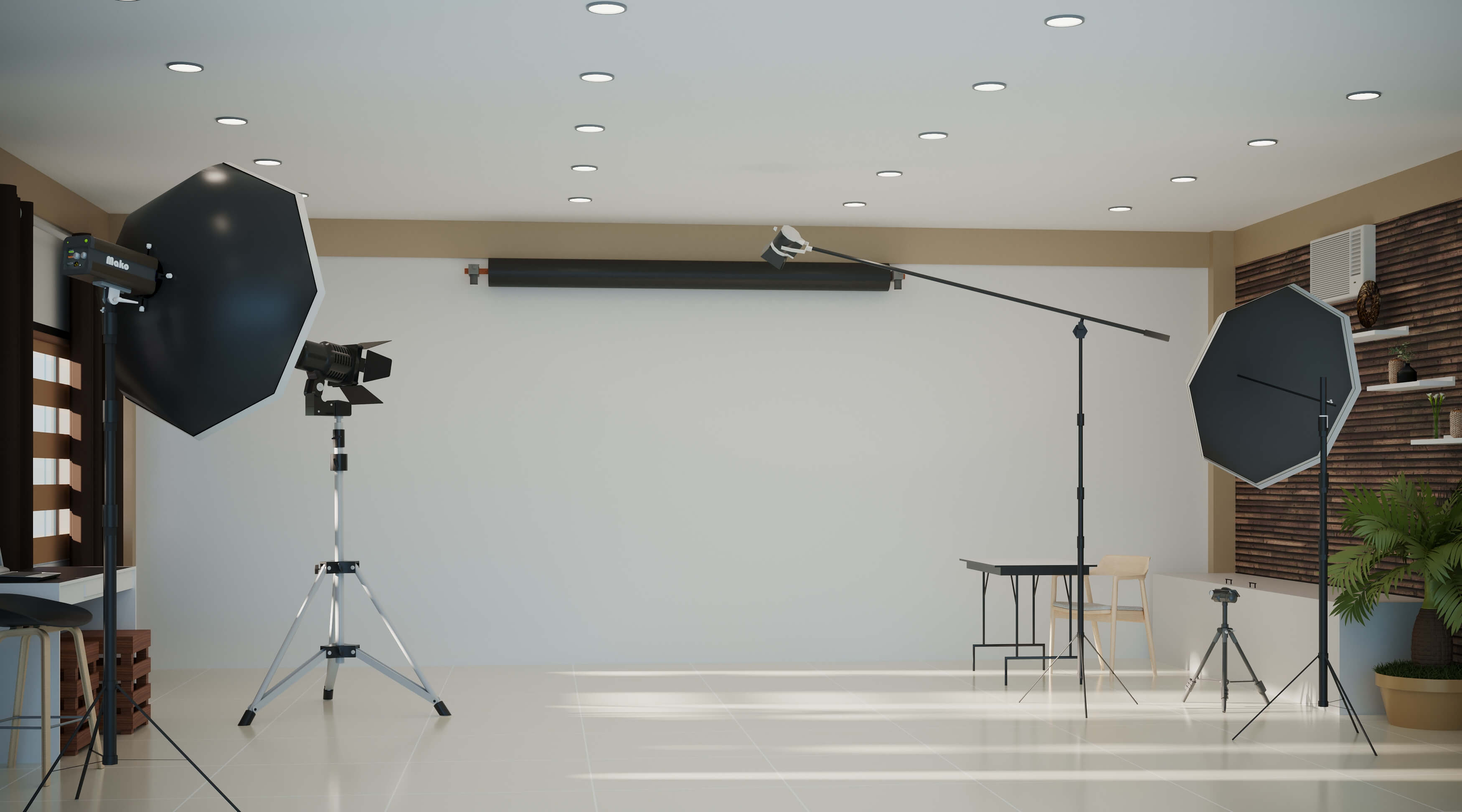 Studio shooting area